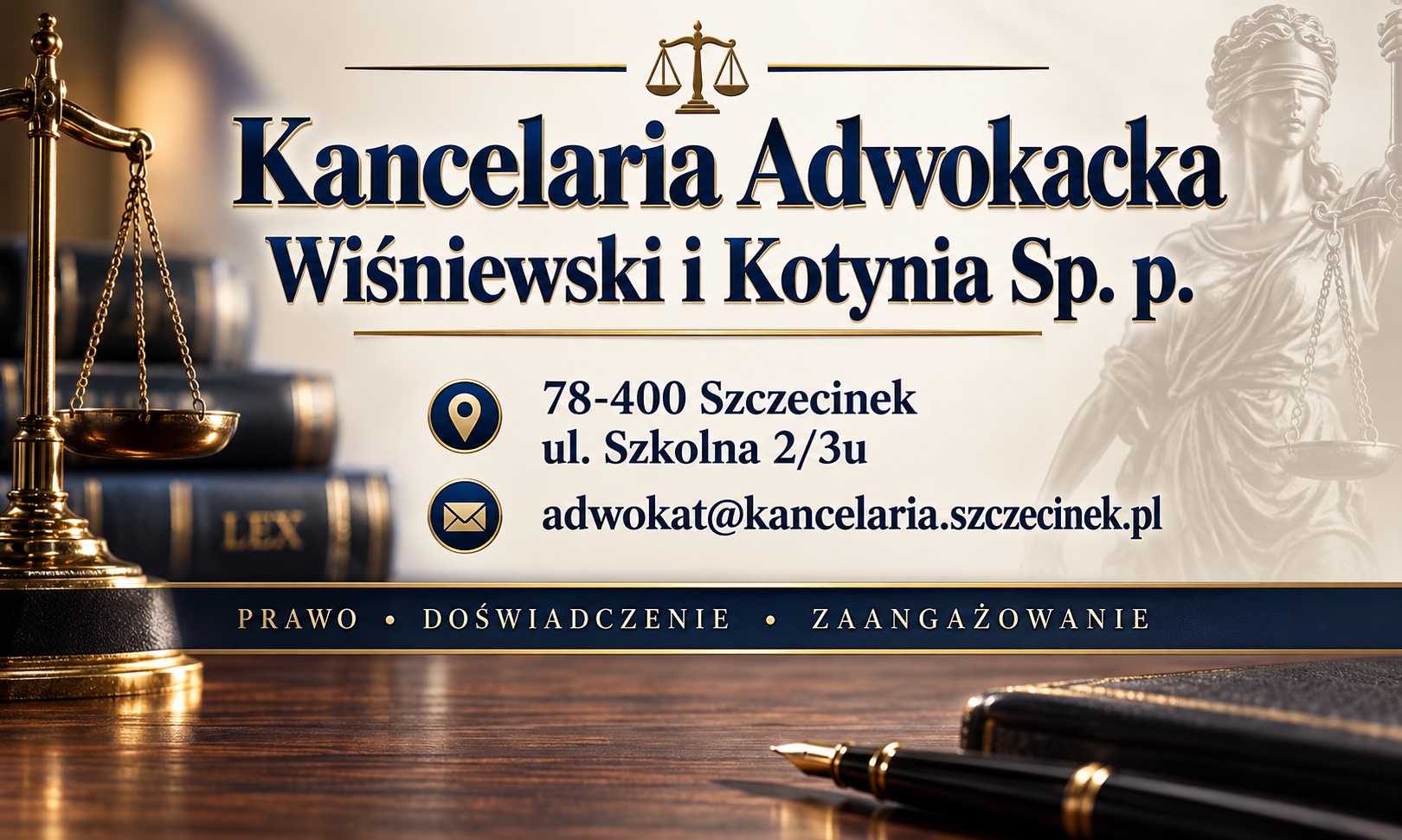 Polecana kancelaria: Wiśniewski i Kotynia, Szczecinek, ul. Szkolna 2/3u, adwokat@kancelaria.szczecinek.pl